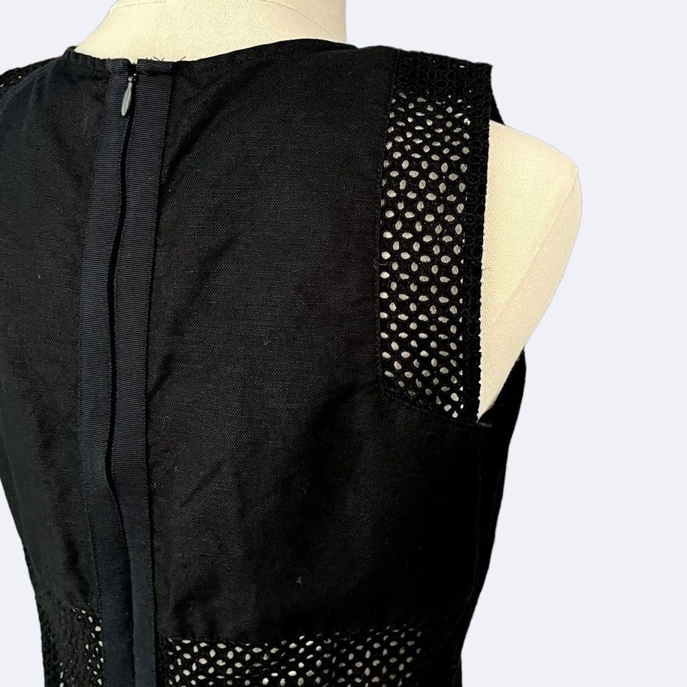LOFT NWOT Linen mix sleeveless sheath dress in Black Size 4 - Picture 6 of 10